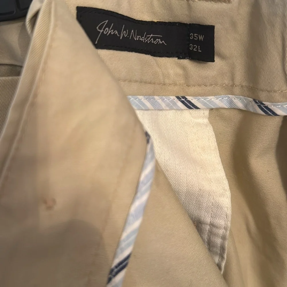 Men's Beige Chino Pants John W Nordstrom brand extremely‎ well made 100% cotton